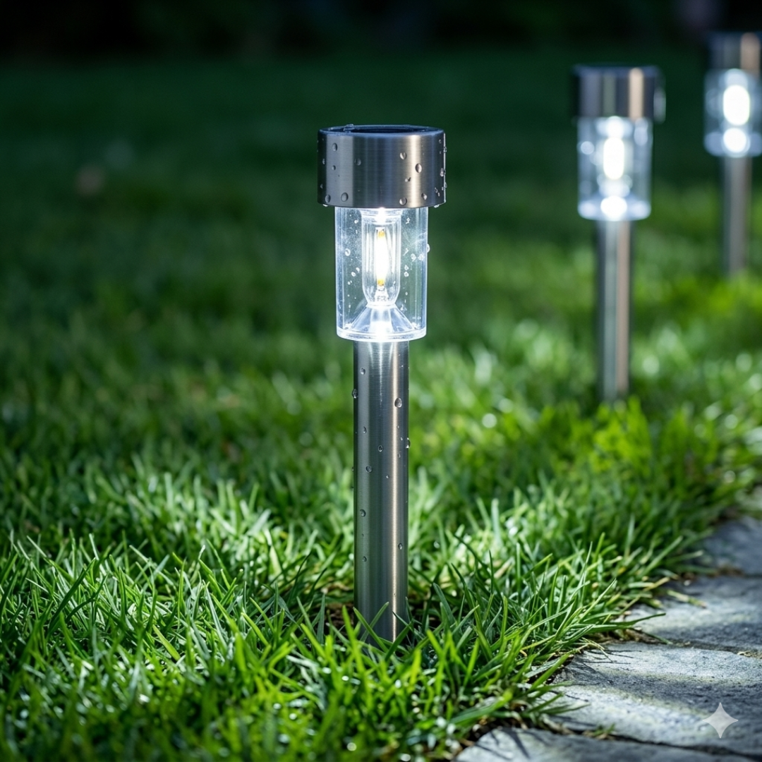 SOLARNE BAŠTENSKE LAMPE - SET OD 10 KOMADA