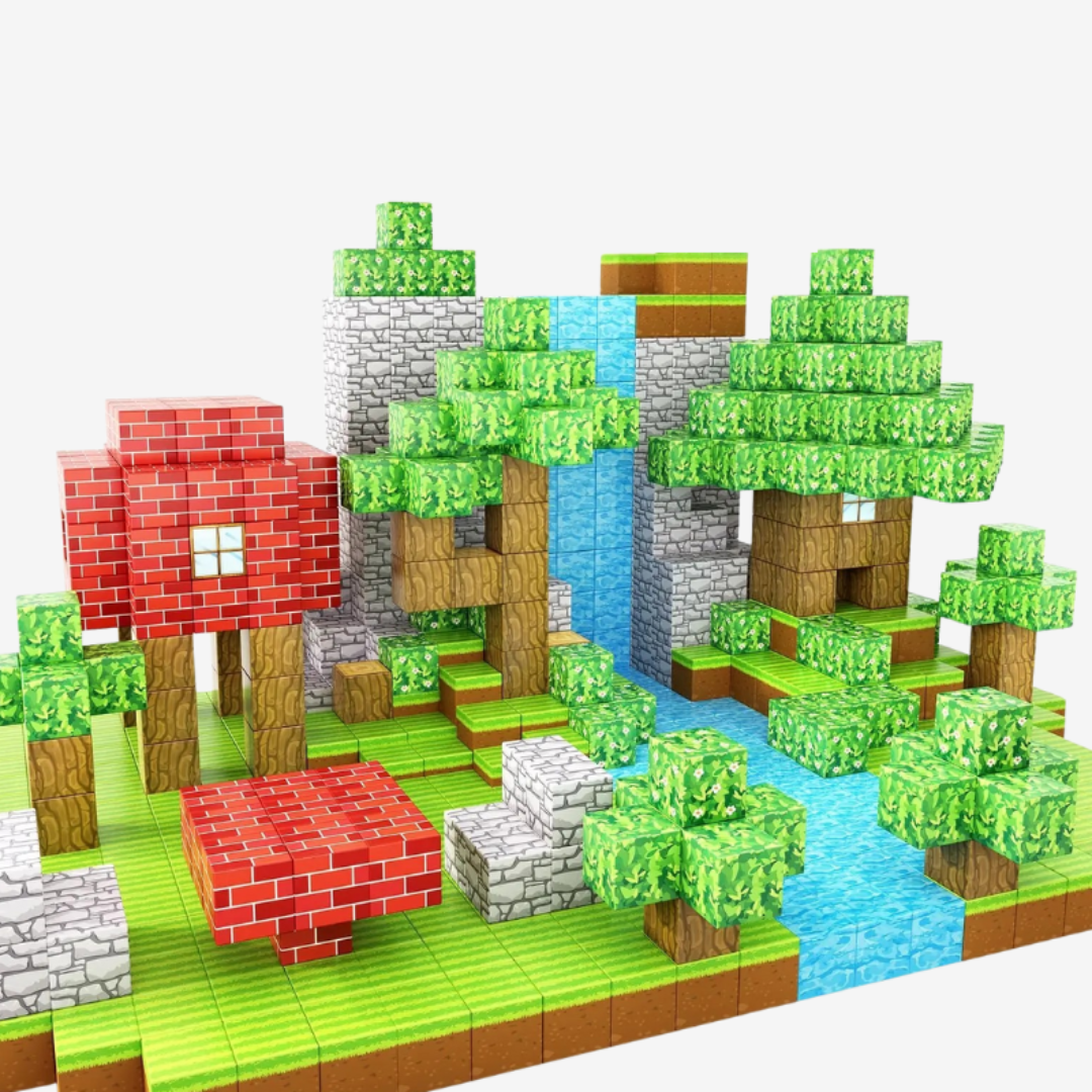 MINECRAFT MAGNETNE KOCKICE - 200 KOCKICA U SETU