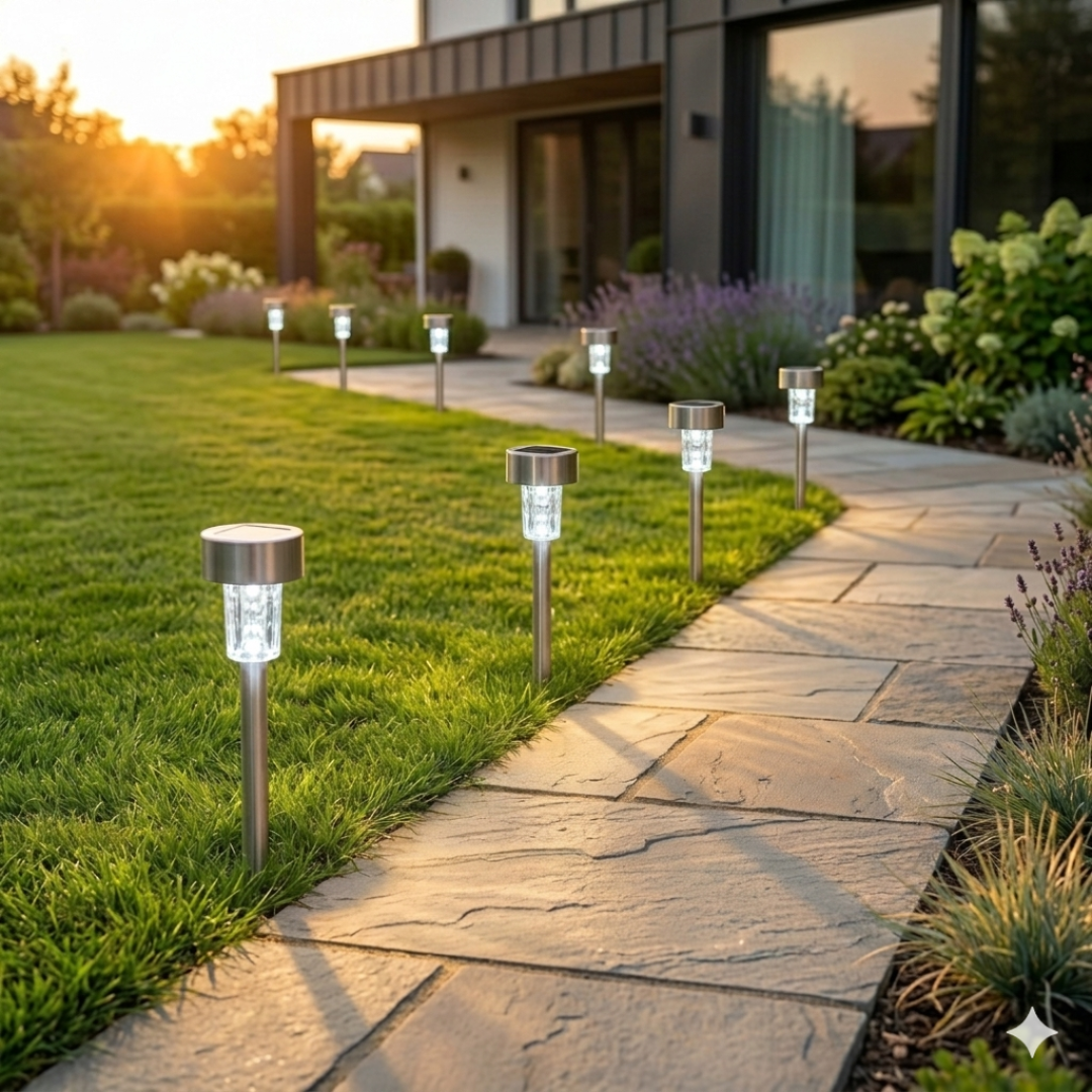 SOLARNE BAŠTENSKE LAMPE - SET OD 10 KOMADA