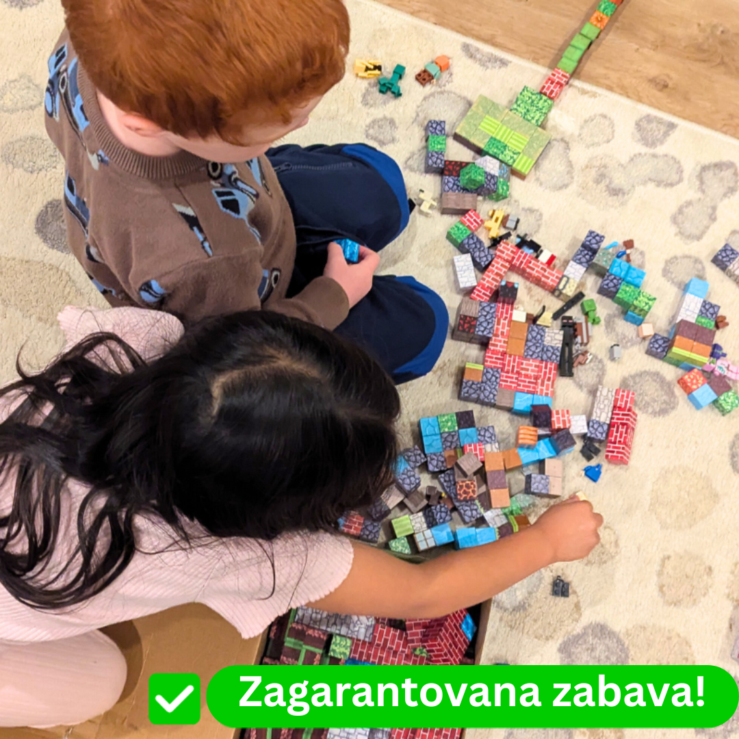 MINECRAFT MAGNETNE KOCKICE - 200 KOCKICA U SETU