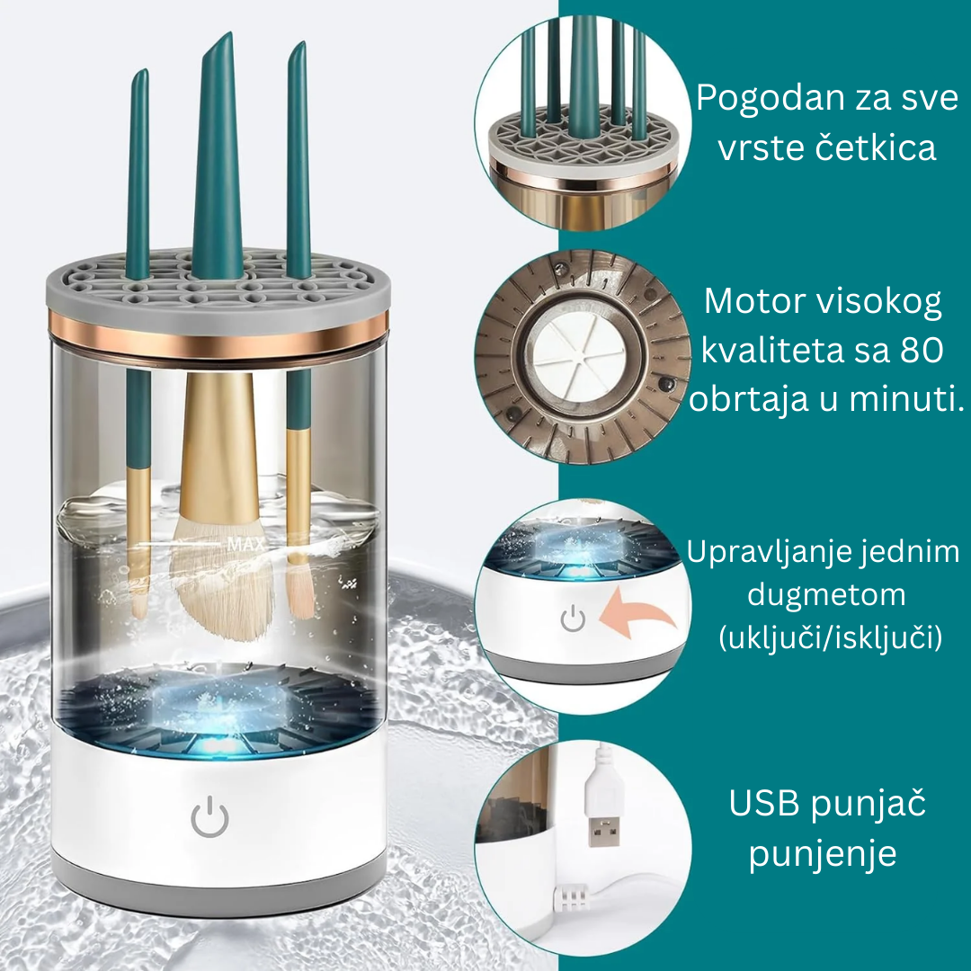 ELEKTRIČNI ČISTAČ ČETKICA ZA ŠMINKU