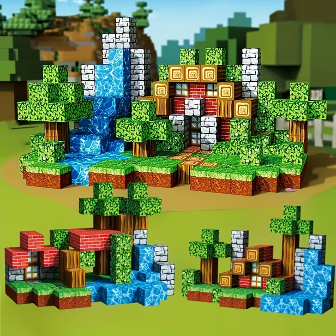 MINECRAFT MAGNETNE KOCKICE - 200 KOCKICA U SETU